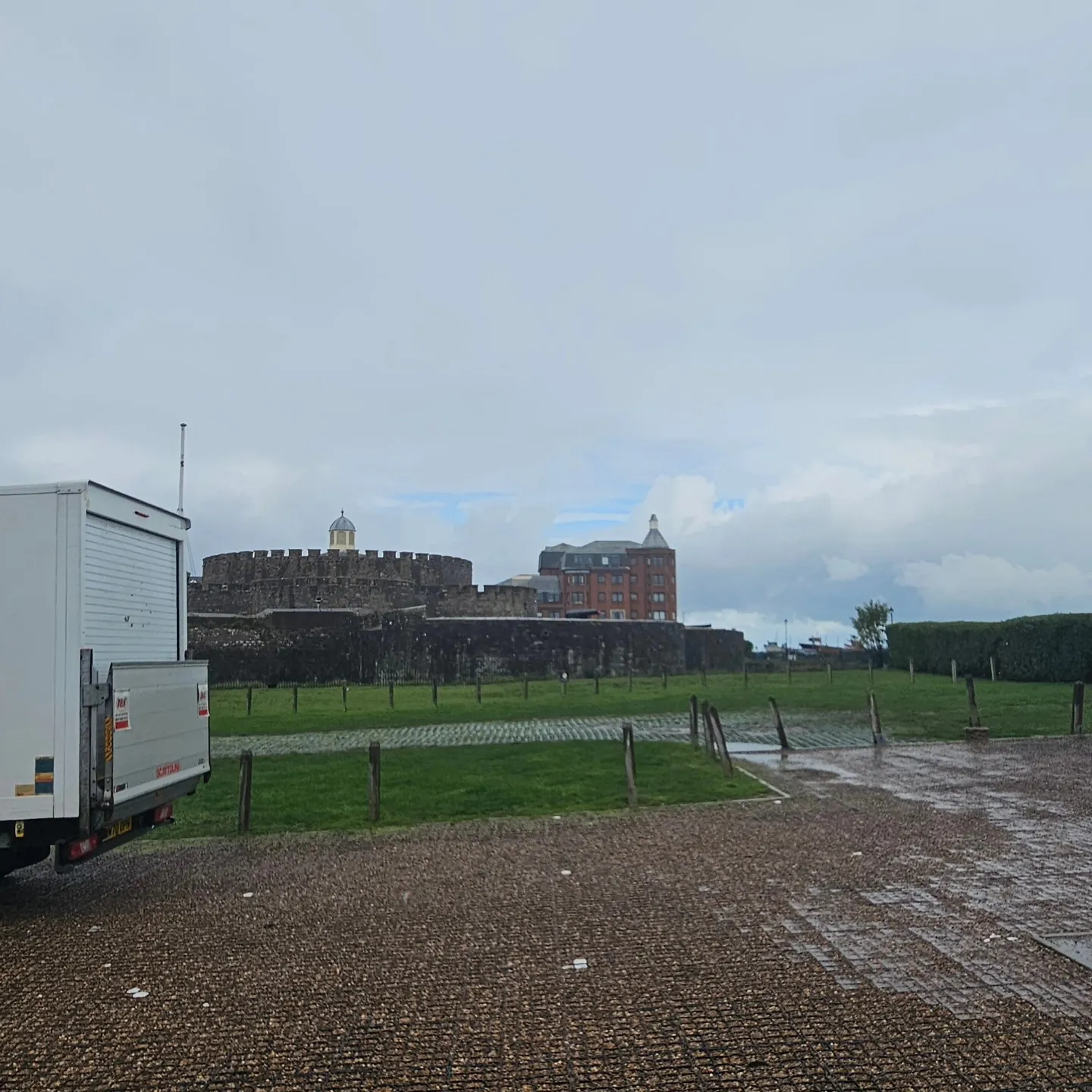 MV van at castle grounds in Dover