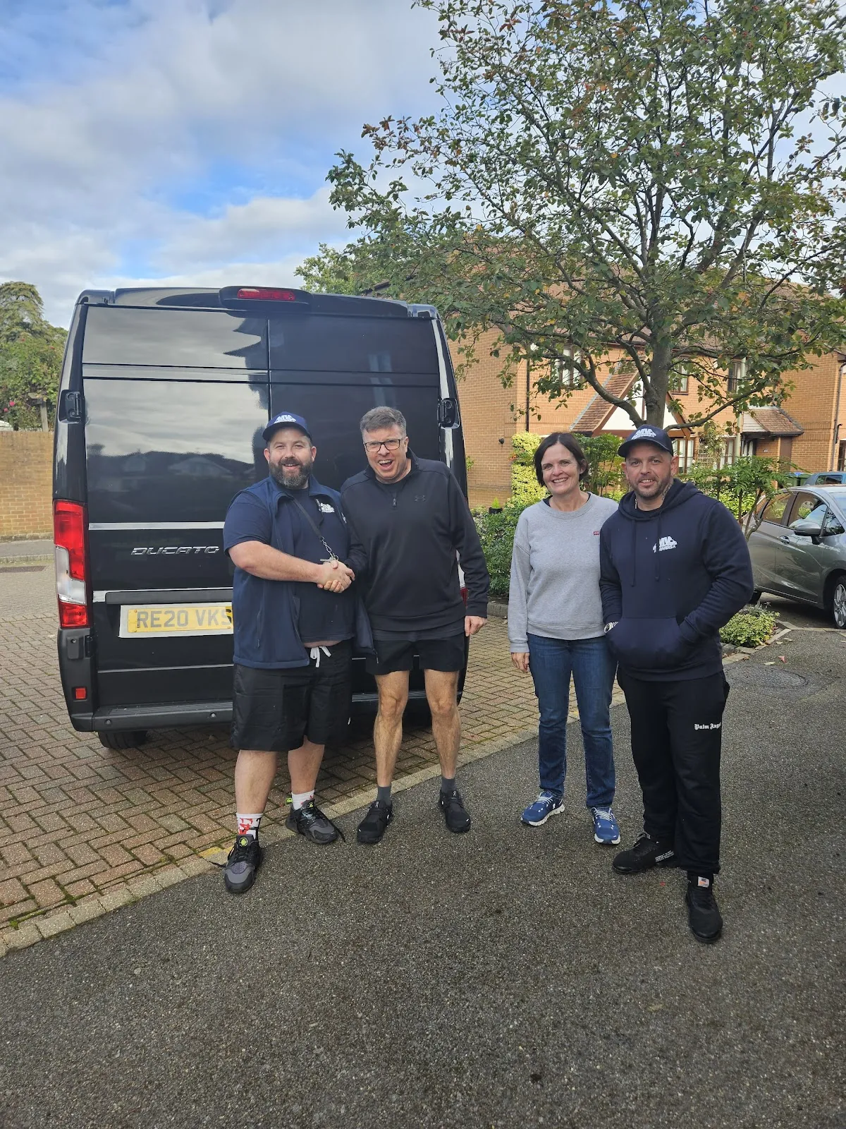 Four with the van